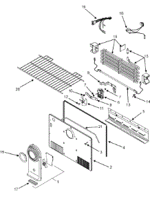 03 - Freezer Compartment parts for Admiral Refrigerator LTF1812ARW from AppliancePartsPros.com