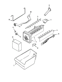 06 - Ice Maker parts for Admiral Refrigerator LTF2112ARZ from AppliancePartsPros.com