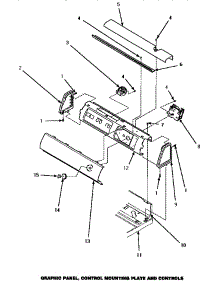 07 - Graphic Panel, Ctrl Mtg Plate & Ctrls parts for Amana Washer LW2001W / PLW2001W from AppliancePartsPros.com