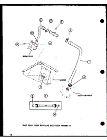 02 - Inlet Hose parts for Amana Washer LW2302 / P7762112W W from AppliancePartsPros.com