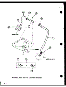 02 - Inlet Hose parts for Amana Washer LW2302 / P7762124W W from AppliancePartsPros.com