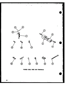 08 - Power Cord parts for Amana Washer LW2303 / P7762119W W from AppliancePartsPros.com