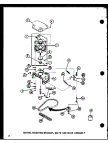 04 - Motor parts for Amana Washer LW2400 / P7762103W W from AppliancePartsPros.com