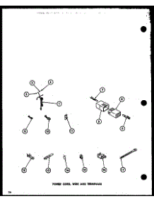 08 - Power Cord parts for Amana Washer LW2400 / P7762103W W from AppliancePartsPros.com