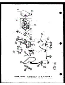 04 - Motor parts for Amana Washer LW2402 / P7762126W W from AppliancePartsPros.com