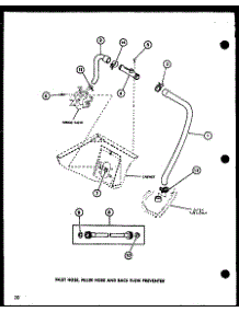 02 - Inlet Hose parts for Amana Washer LW2402 / P1110516W W from AppliancePartsPros.com
