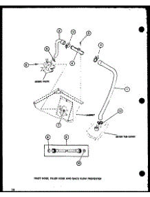02 - Inlet Hose parts for Amana Washer LW2403 / P7762120W W from AppliancePartsPros.com