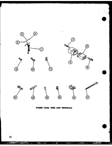 07 - Power Cord parts for Amana Washer LW2403 / P7762127W W from AppliancePartsPros.com