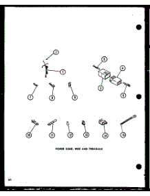 08 - Power Cord parts for Amana Washer LW2403 / P1110517W W from AppliancePartsPros.com