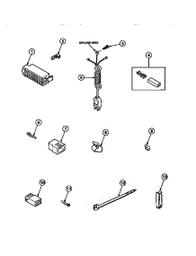 23 - Power Cord And Terminals parts for Amana Washer LW2501W2 / PLW2501W2 B from AppliancePartsPros.com