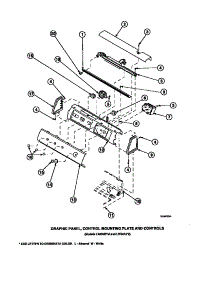 16 - Graphic Panel, Ctrl Mtg Plate And Ctrls parts for Amana Washer LW2501W2 / PLW2501W2 A from AppliancePartsPros.com