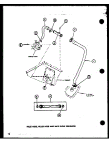02 - Inlet Hose parts for Amana Washer LW2603 / P1110504W W from AppliancePartsPros.com