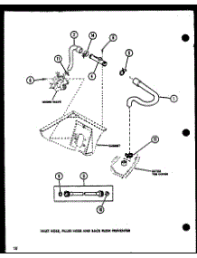 02 - Inlet Hose parts for Amana Washer LW3302G / P1118414W G from AppliancePartsPros.com