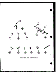 09 - Power Cord parts for Amana Washer LW3403L / P1118421W L from AppliancePartsPros.com
