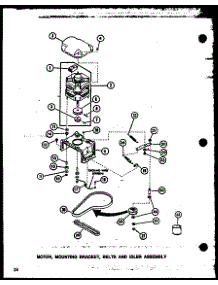 04 - Motor parts for Amana Washer LW3403W / P1164319W W from AppliancePartsPros.com