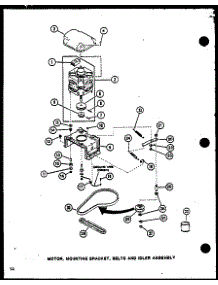 04 - Motor parts for Amana Washer LW3603 / P1110506W W from AppliancePartsPros.com