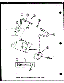 03 - Inlet Hose parts for Amana Washer LW3603W / P1122405W W from AppliancePartsPros.com