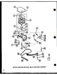 04 - Motor parts for Amana Washer LW3903L / P1122404W L from AppliancePartsPros.com