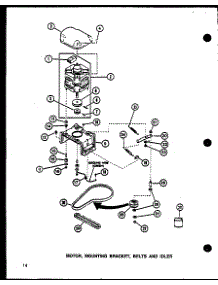 05 - Motor parts for Amana Washer LW3903W / P1122407W W from AppliancePartsPros.com