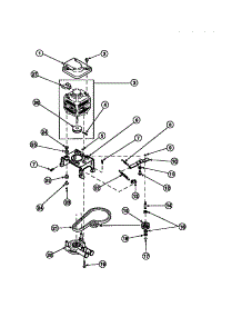 20 - Motor, Mtg Brkt, Belt, Pump & Idler Assy parts for Amana Washer LW6001W2 / PLW6001W2 B from AppliancePartsPros.com