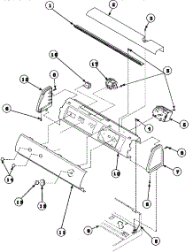 09 - Graphic Panel, Ctrl Mtg Plate And Ctrls parts for Amana Washer LW6101WB / PLW6101WB B from AppliancePartsPros.com