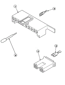 19 - Mixing Valve & Motor Conn Blocks, Term parts for Amana Washer LW6101WB / PLW6101WB B from AppliancePartsPros.com
