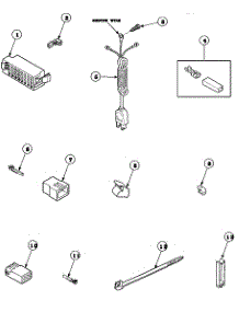 23 - Power Cord And Terminals parts for Amana Washer LW6111WB / PLW6111WB B from AppliancePartsPros.com