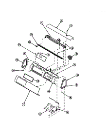 12 - Graphic Panel, Ctrl Mtg Plate And Ctrls parts for Amana Washer LW6123LM / PLW6123LM B from AppliancePartsPros.com