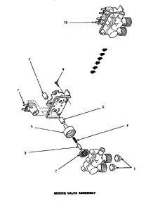 10 - Mixing Valve Assy parts for Amana Washer LW6163LM / PLW6163LM A from AppliancePartsPros.com