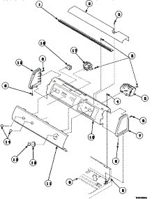 08 - Graphic Panel, Ctrl Mtg Plate And Ctrls parts for Amana Washer LW6501W2B / PLW6501W2 B from AppliancePartsPros.com