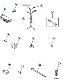 15 - Power Cord And Terminals parts for Amana Washer LW6501W2B / PLW6501W2 B from AppliancePartsPros.com