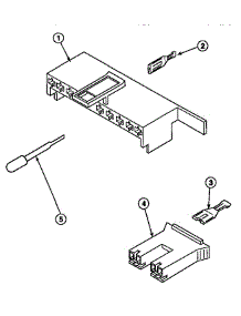 12 - Mixing Valve & Motor Conn Blocks, Term parts for Amana Washer LW6661W2 / PLW6661W2 B from AppliancePartsPros.com