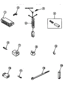 16 - Power Cord And Terminals parts for Amana Washer LW7563W2 / PLW7563W2 B from AppliancePartsPros.com
