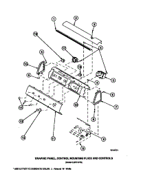 15 - Graphic Panel, Ctrl Mtg Plate And Ctrls parts for Amana Washer LW8203L2 / PLW8203L2 A from AppliancePartsPros.com