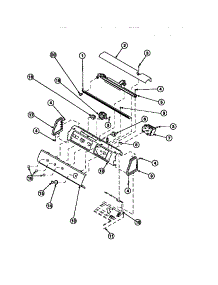 16 - Graphic Panel, Ctrl Mtg Plate And Ctrls parts for Amana Washer LW8203W2 / PLW8203W2 B from AppliancePartsPros.com