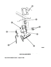 22 - Out-Of-Balance Switch parts for Amana Washer LW8203W2B / PLW8203W2 A from AppliancePartsPros.com