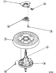 19 - Transmission Assy And Balancing Ring parts for Amana Washer LW8203W2B / PLW8203W2 B from AppliancePartsPros.com