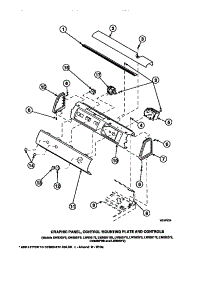 10 - Graphic Panel, Ctrl Mtg Plate And Ctrls parts for Amana Washer LW8252W2 / PLW8252W2 A from AppliancePartsPros.com
