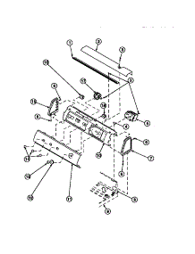 11 - Graphic Panel, Ctrl Mtg Plate And Ctrls parts for Amana Washer LW8252W2 / PLW8252W2 B from AppliancePartsPros.com
