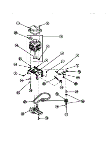20 - Motor, Mtg Brkt, Belt, Pump & Idler Assy parts for Amana Washer LW8252W2 / PLW8252W2 B from AppliancePartsPros.com