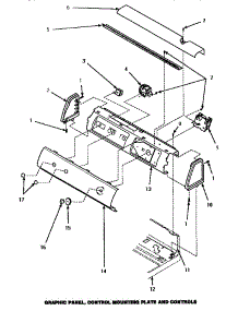 08 - Graphic Pan, Ctrl Housing Plate & Ctrls parts for Amana Washer LW8253W / PLW8253W from AppliancePartsPros.com