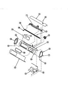 12 - Graphic Panel, Ctrl Mtg Plate And Ctrls parts for Amana Washer LW8303L2 / PLW8303L2 B from AppliancePartsPros.com