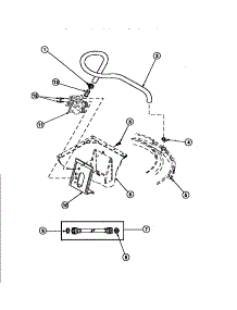 17 - Inlet / Fill Hose & Mixing Vlv Mtg Brkt parts for Amana Washer LW8303L2 / PLW8303L2 B from AppliancePartsPros.com