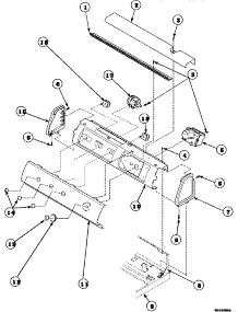 08 - Graphic Panel, Ctrl Mtg Plate And Ctrls parts for Amana Washer LW8363L2 / PLW8363L2 from AppliancePartsPros.com
