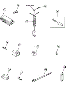 15 - Power Cord And Terminals parts for Amana Washer LW8363L2 / PLW8363L2 from AppliancePartsPros.com