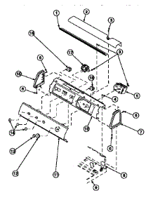 09 - Graphic Panel, Ctrl Mtg Plate And Ctrls parts for Amana Washer LW8363L2 / PLW8363L2 B from AppliancePartsPros.com