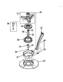 04 - Brg Hsg / Brake Pulley & Pivot Dome parts for Amana Washer LW8413L2 / PLW8413L2 B from AppliancePartsPros.com