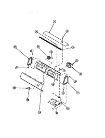 13 - Graphic Panel, Ctrl Mtg Plate And Ctrls parts for Amana Washer LW8413W2 / PLW8413W2 B from AppliancePartsPros.com