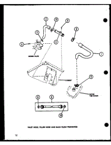 02 - Inlet Hose parts for Amana Washer LW9103W / P1122806W W from AppliancePartsPros.com