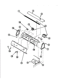 14 - Graphic Panel, Ctrl Mtg Plate And Ctrls parts for Amana Washer LW9203L2 / PLW9203L2 B from AppliancePartsPros.com